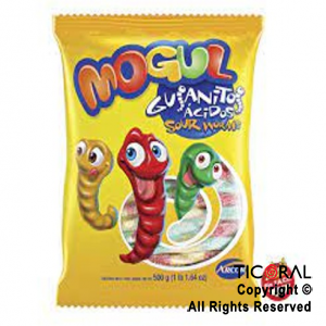 GOMITAS MOGUL GUSANITOS ACIDOS 500GRS X 1